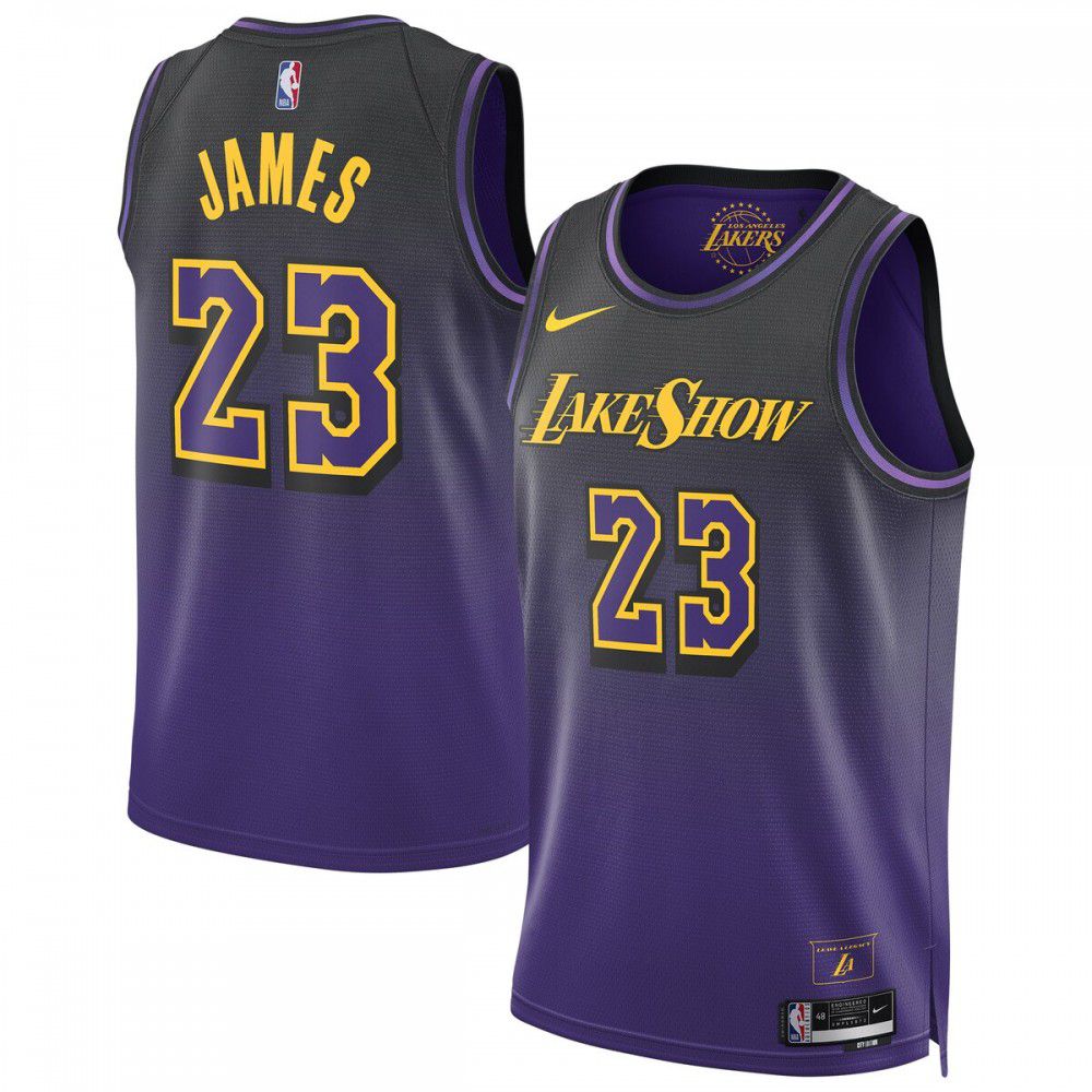 LeBron James Los Angeles Lakers Unisex 2024/25 Swingman Player Jersey - City Edition - Purple-Pro Kit Vault | Brand New 26/27 Sports Jerseys